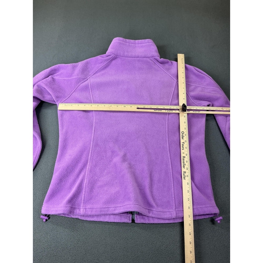 Columbia Jacket Womens XL Purple Fleece Full Zip Pockets Lightweight Outdoor - Picture 6 of 9